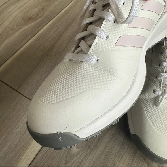 adidas Women’s EQT Spikeless Golf Shoes 7.5 Cloud White / Pink / Grey - Picture 5 of 15